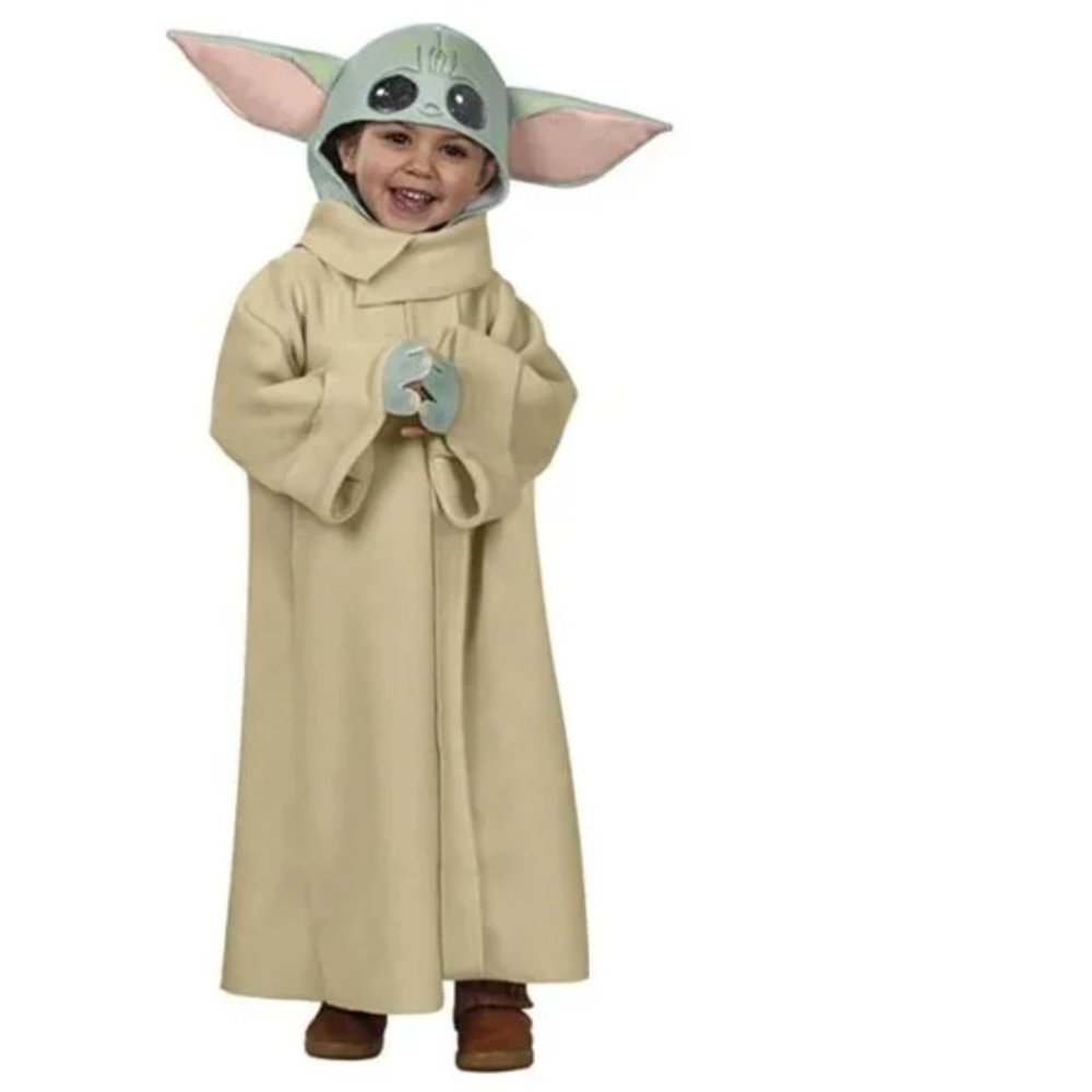 New Rubie's Unisex Star Wars The Child Mandalorian Costume Toddler 3T/4T 2pc set